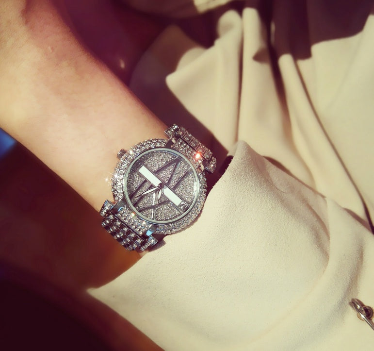 Luxury Diamond Quartz Watch